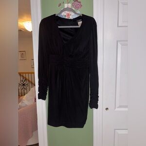 ♥️ Faviana Chic Black Long Sleeve Dress